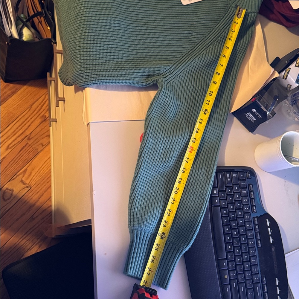 Varley Teal Zip-Up Cardigan Deep Sea - Picture 6 of 10